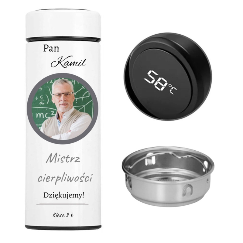 Dzień Nauczyciela: kubek termiczny z LED i nadrukiem UV