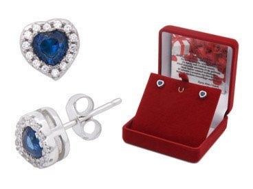 Na Bierzmowanie srebrne kolczyki serduszka 925 z dedykacją