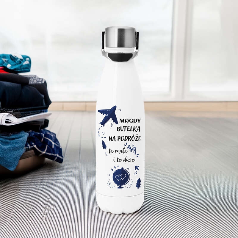 Image of Butelka termiczna 500 ml Air Gifts z nadrukiem UV – funkcjonalność i elegancja w jednym