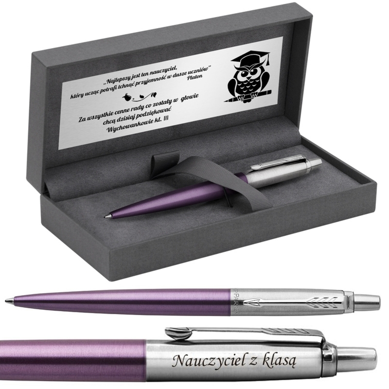 Długopis Parker Jotter CT Victoria Violet z grawerem i tabliczką