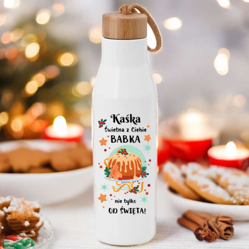 Butelka próżniowa 500 ml z nadrukiem UV z personalizacją
