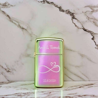 Zapalniczka Zippo 20493 Slim Spectrum: grawer, benzyna, knoty