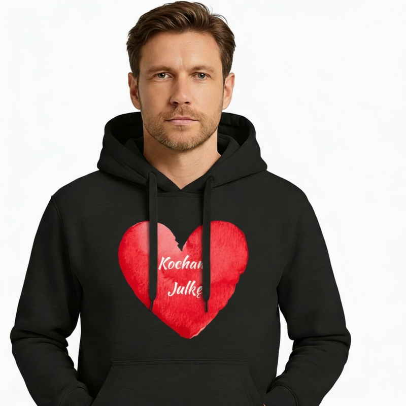 Bluza walentynkowa z nadrukiem Personalizowany prezent na Walentynki