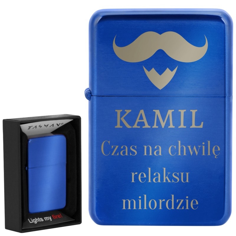 Zapalniczka benzynowa Tasman rainbow multikolor z grawerem