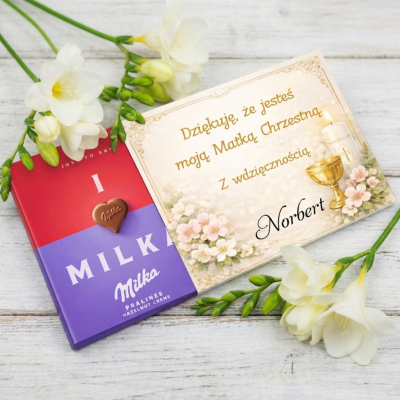 Milka na urodziny z personalizowaną obwolutą i własnym tekstem