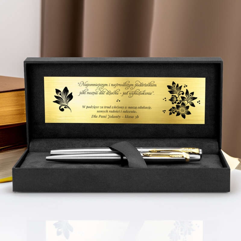 Parker Jotter GT dla nauczyciela – pióro i długopis z grawerem