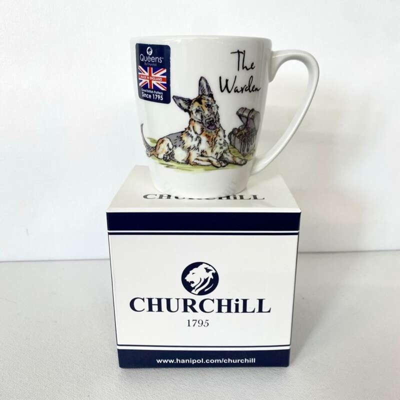Porcelanowy kubek The Warden 300 ml z motywem psa owczarka