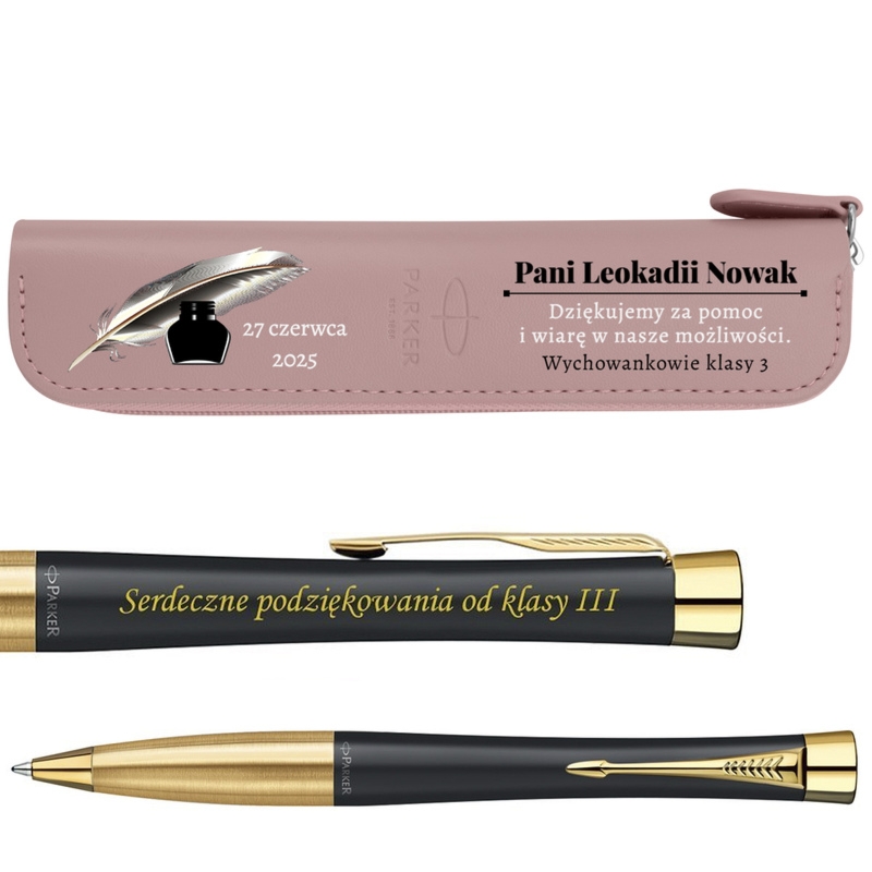 Długopis Parker Urban GT czarny mat z grawerem + etui UV