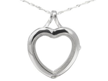 Na Walentynki sekretnik serce pr.925 otwierany na zdjęcie