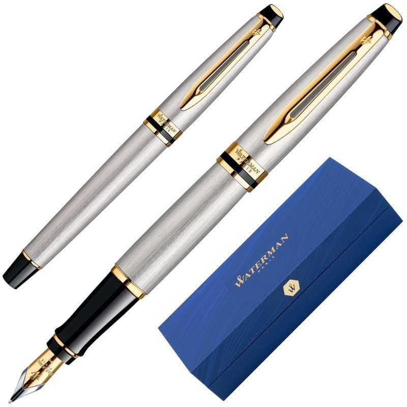 Pióro wieczne Waterman Expert Stalowy GT w etui prezentowym