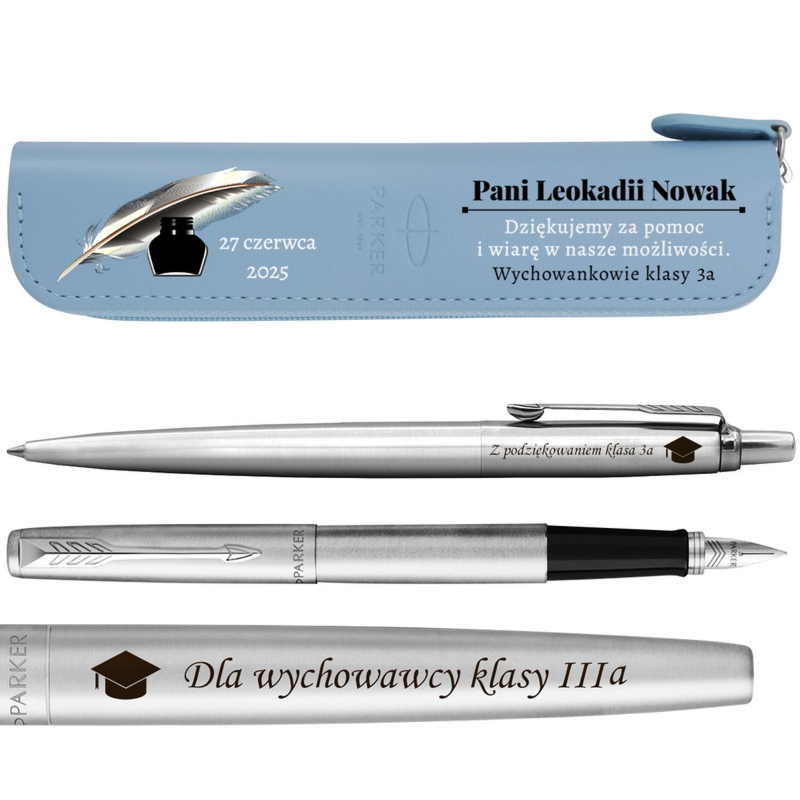 Zestaw Parker Jotter CT na Dzień Nauczyciela z grawerem i nadrukiem UV