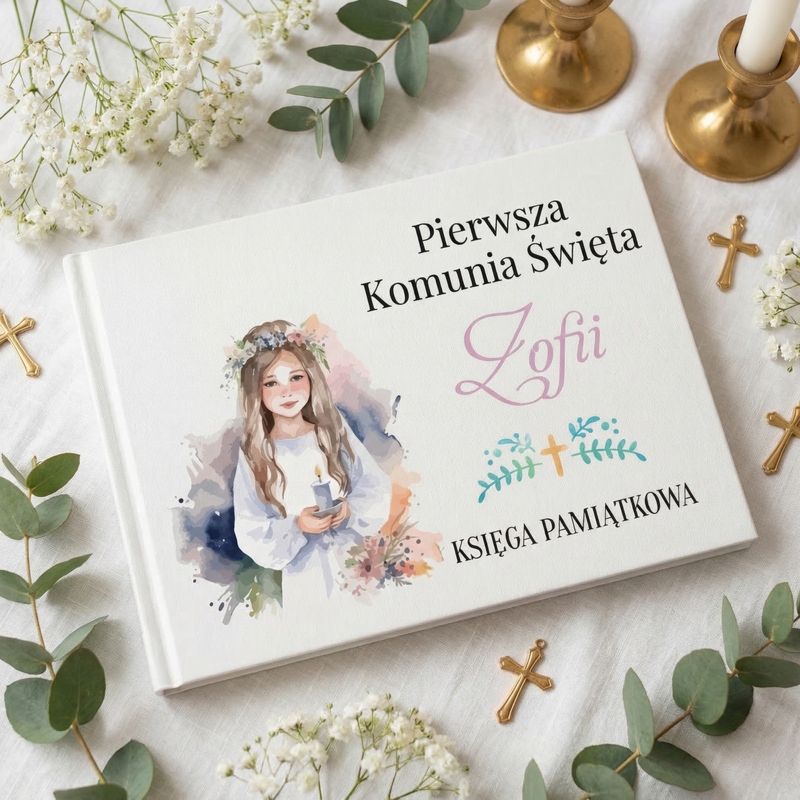 Księga Pamiątkowa Pierwszej Komunii Świętej – personalizowana
