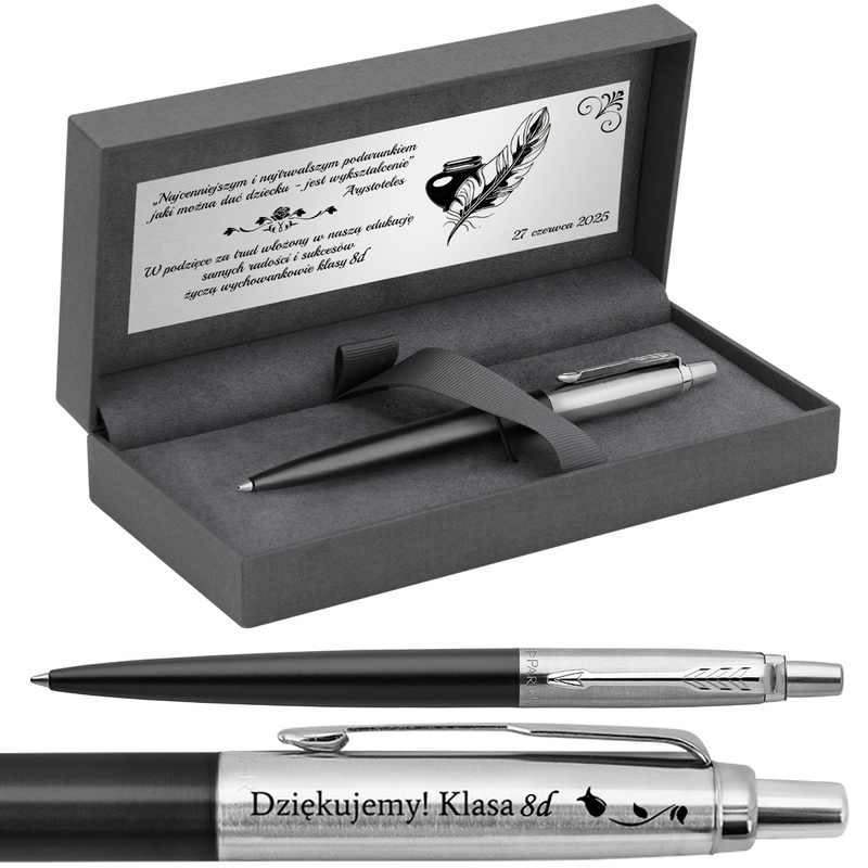 Image of Długopis Parker Jotter CT Bond Street Black z grawerem – elegancja i styl