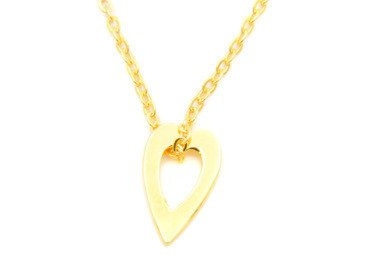 Rocznica: pozłacany naszyjnik serce pr.925 z grawerem w pudełku