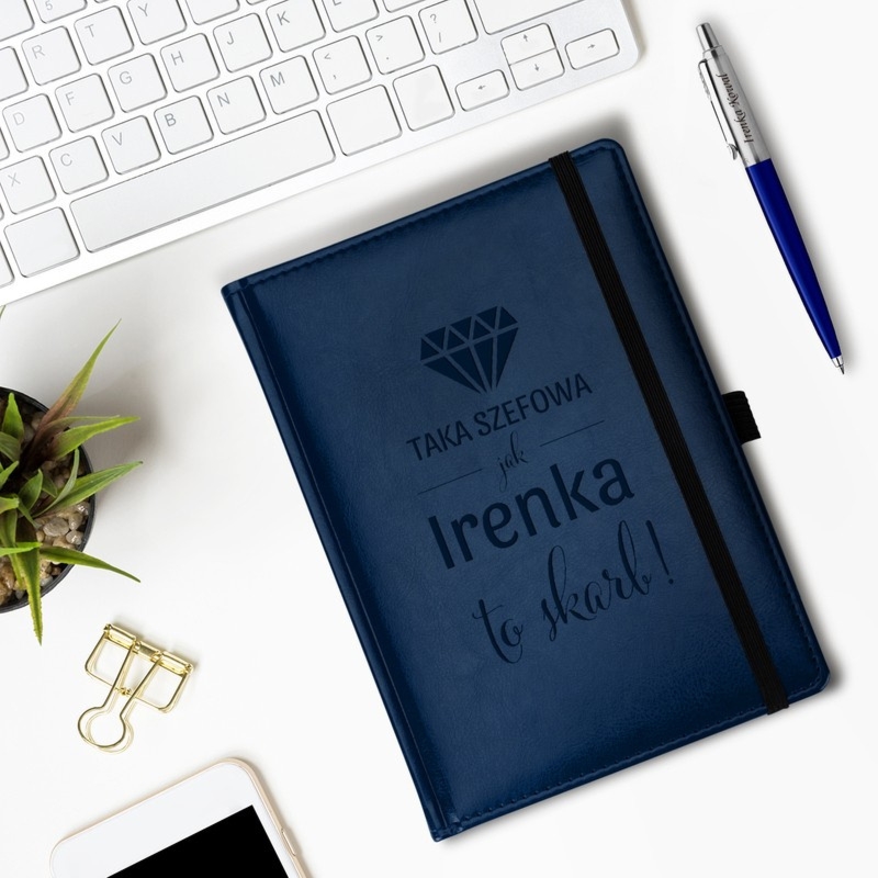 Zestaw dla szefowej: notes Nebraska i Parker Jotter z grawerem