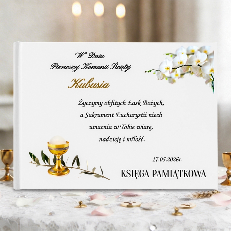 Księga Pamiątkowa Pierwszej Komunii Świętej – personalizowana