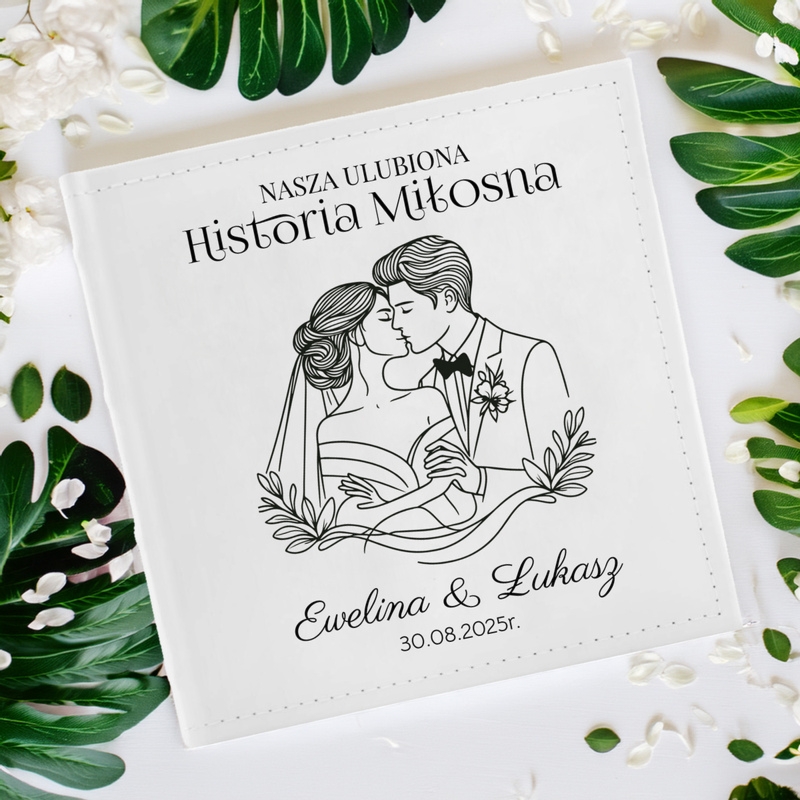 Album na zdjęcia na ślub, rocznicę ślubu z nadrukiem