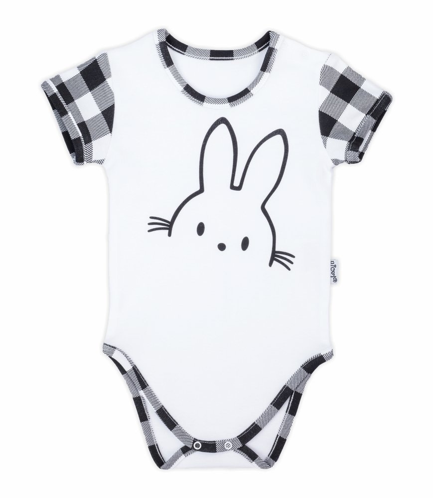 163370 body z krótkim rękawem bunny kratka nicol
