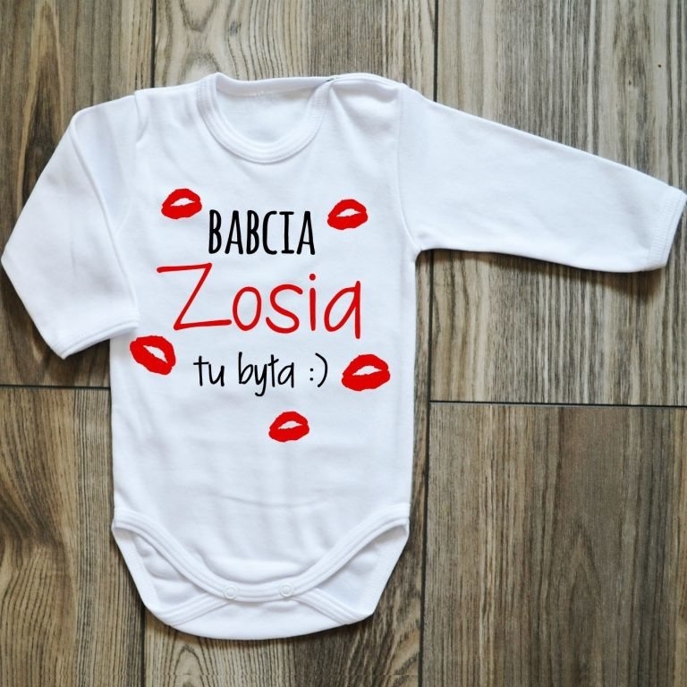 Body długi rękaw babcia tu była z imieniem moocha białe