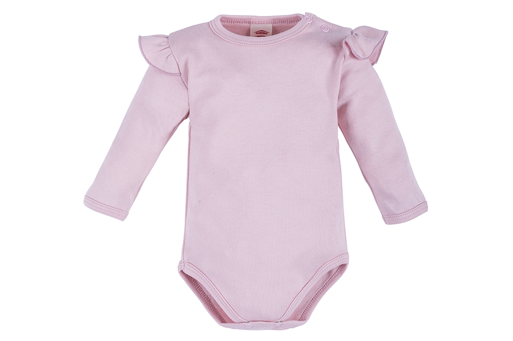 03228pdr rose bonica body z długim rękawem makoma pudrowy róż