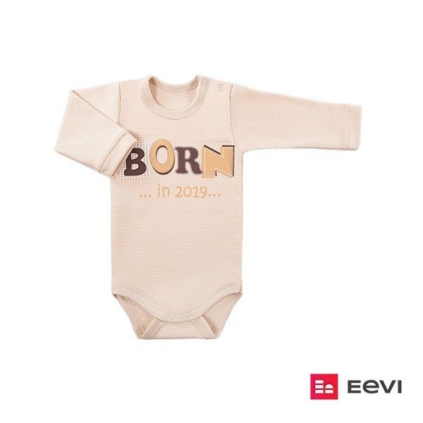 Body rozpinane happy baby ewa klucze- beżowe