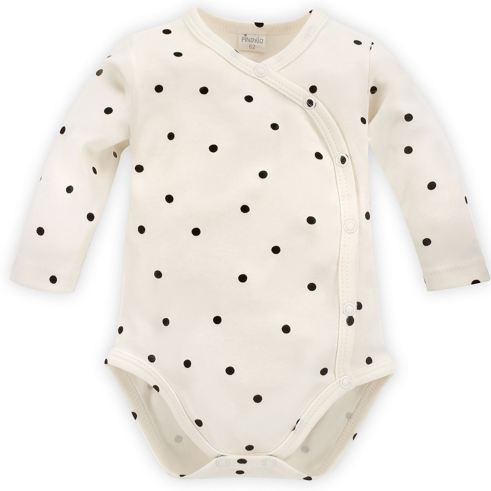 Tres bien rozpinane body pinokio - ecru druk 