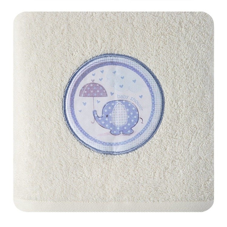 Ręcznik dla dzieci baby 20 eurofirany kremowy/niebieski