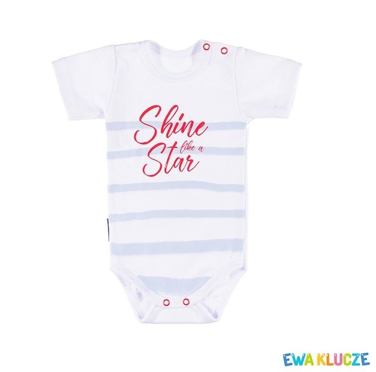 Body niemowlęce krótki rękaw little star ewa klucze