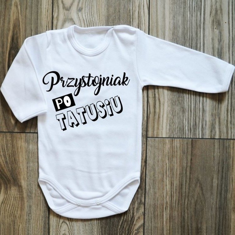 Body długi rękaw przystojniak po tatusiu 2 moocha białe