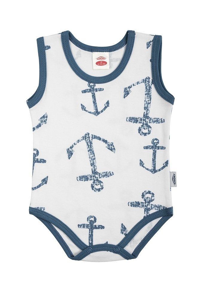 03226rn blue sea body niemowlęce ramiączkach makoma niebieski 