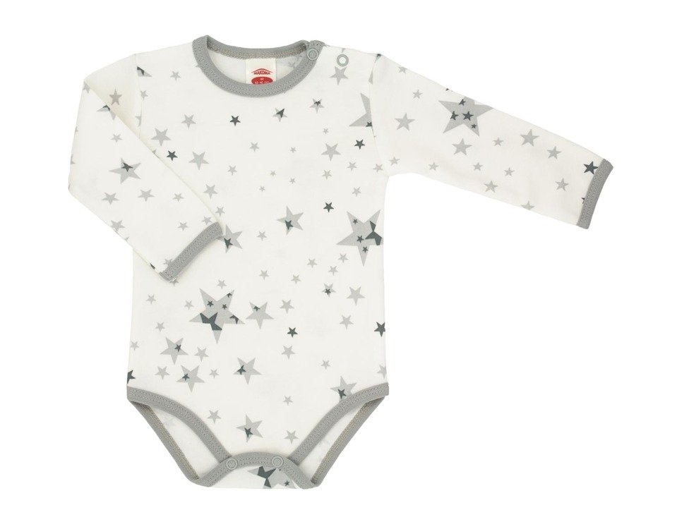 Body  z długim rękawem stars & teddy makoma gwiazdki