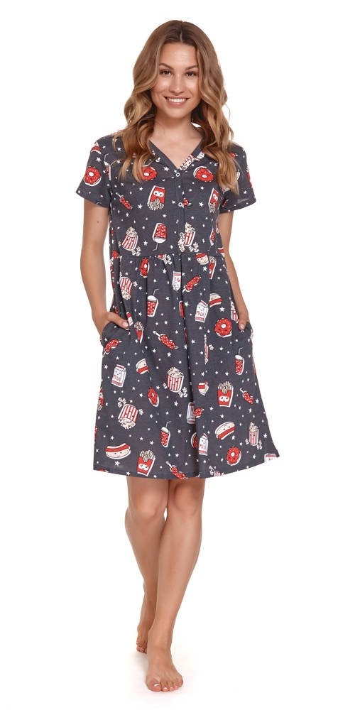 9930 koszula nocna ciążowa i do karmienia doctor nap - graphite