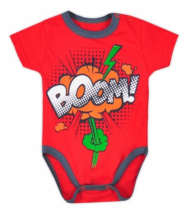 Body niemowlęce krótki rękaw boom koala żółte