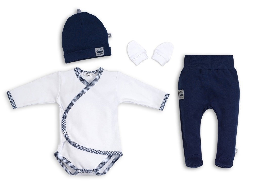 0419c little gentleman komplet niemowlęcy 4-częściowy marija