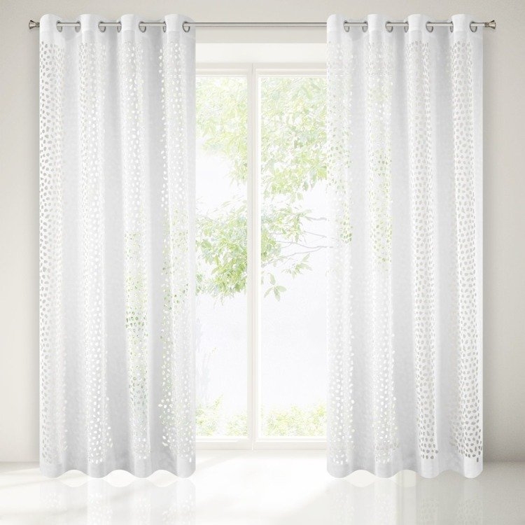 Zasłona gotowa rene eurofirany biały