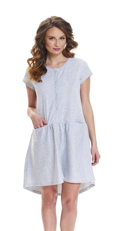 9445 koszula nocna ciążowa i do karmienia doctor nap - grey melange