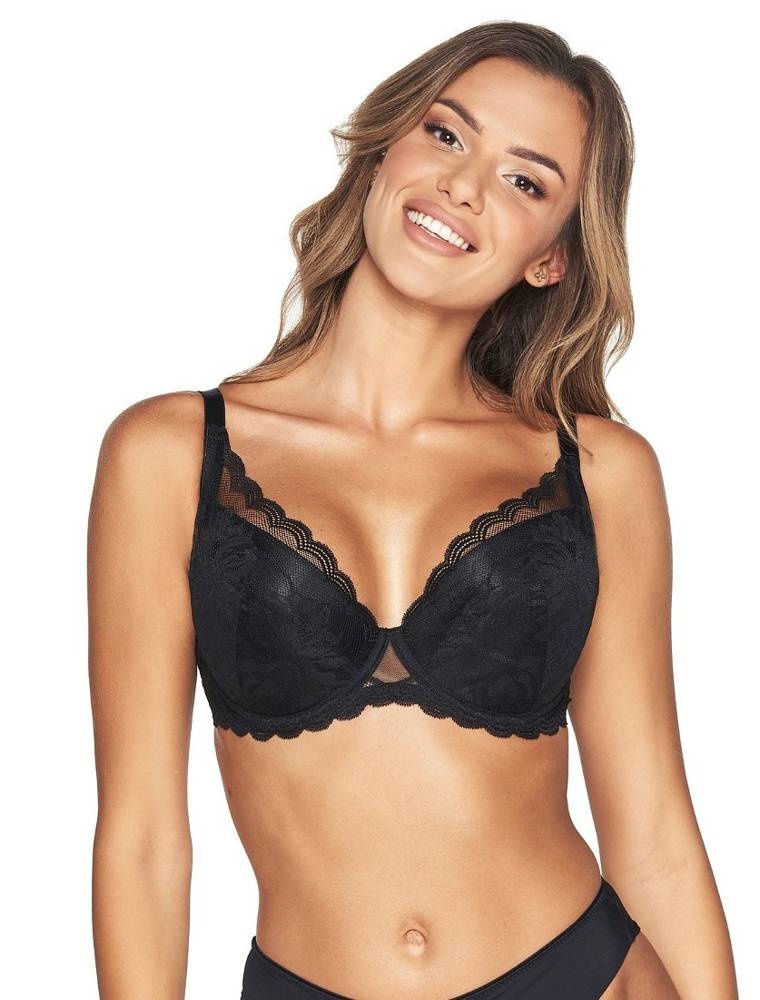 Pu-768 alice i biustonosz push-up kinga czarny