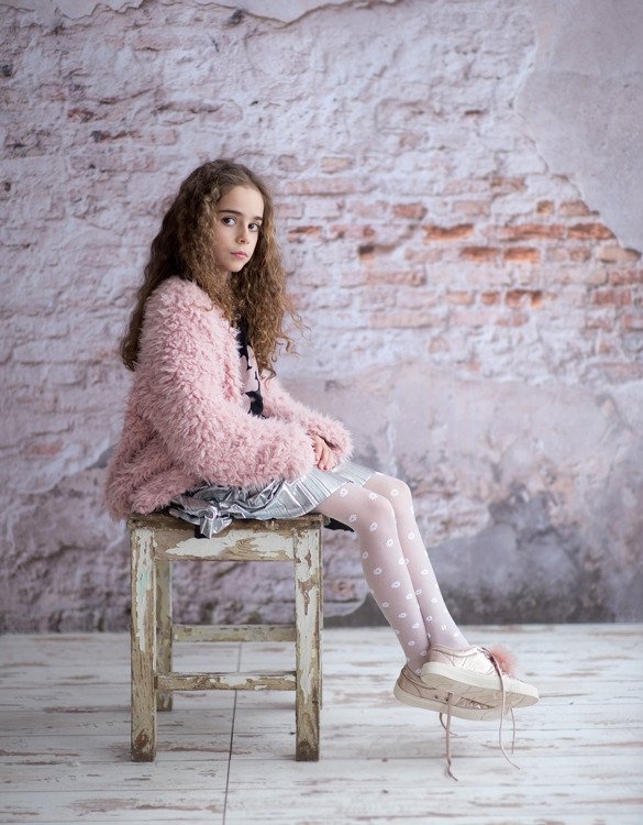 Rajstopy dziewczęce hana 20 den knittex białe