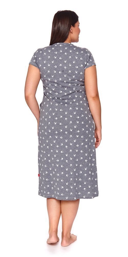 4119 koszula nocna ciążowa i do karmienia doctor nap - dark grey