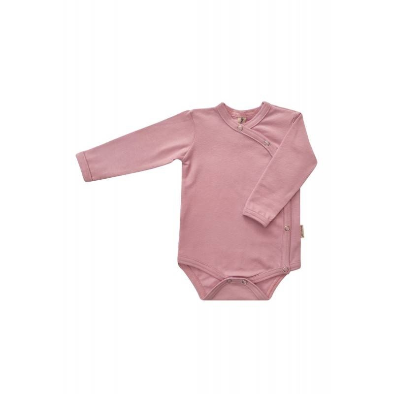 4290 body z długim rękawem rozpinane doctor nap - papaya