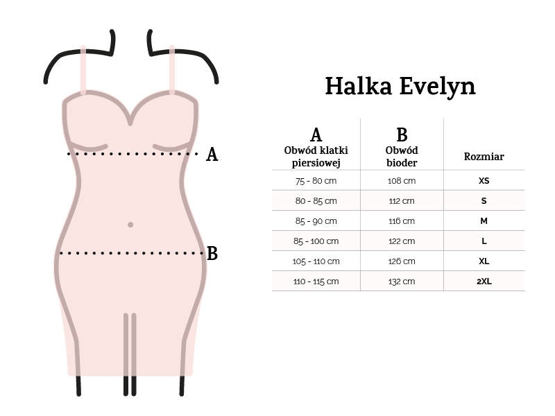 Evelyn halka satynowa koszulka damska dkaren - czarny 