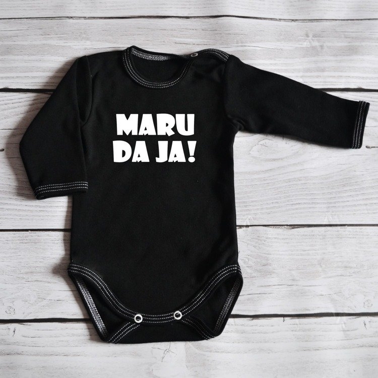 Body długi rękaw maruda ja! moocha czarne