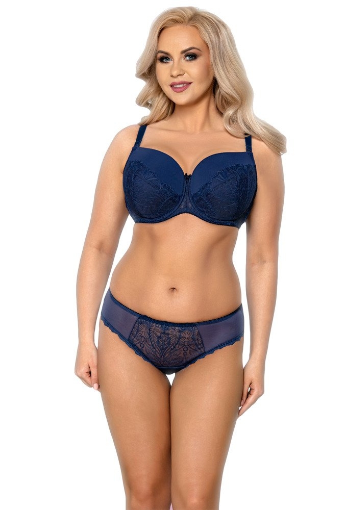 Vb-377 biustonosz usztywniany full cup vena- granat