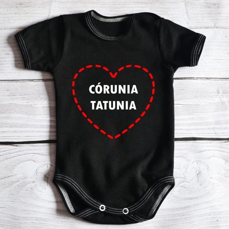 Body krótki rękaw córunia tatunia moocha białe