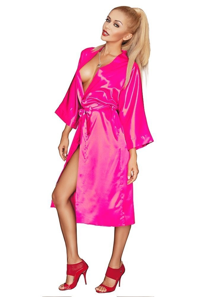 115 podomka szlafrok damski dkaren - pink