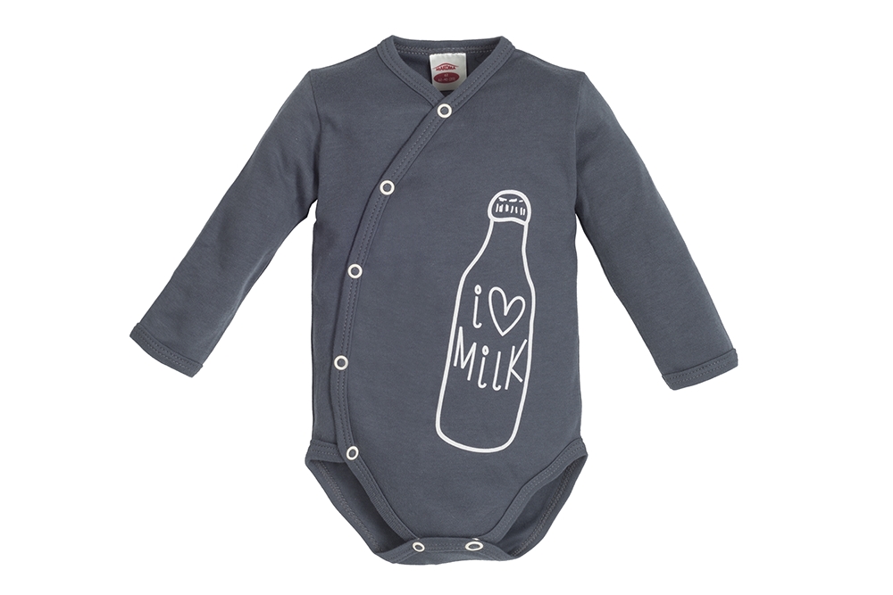 Body kopertowe dzidziuś milk boy makoma grafitowy 