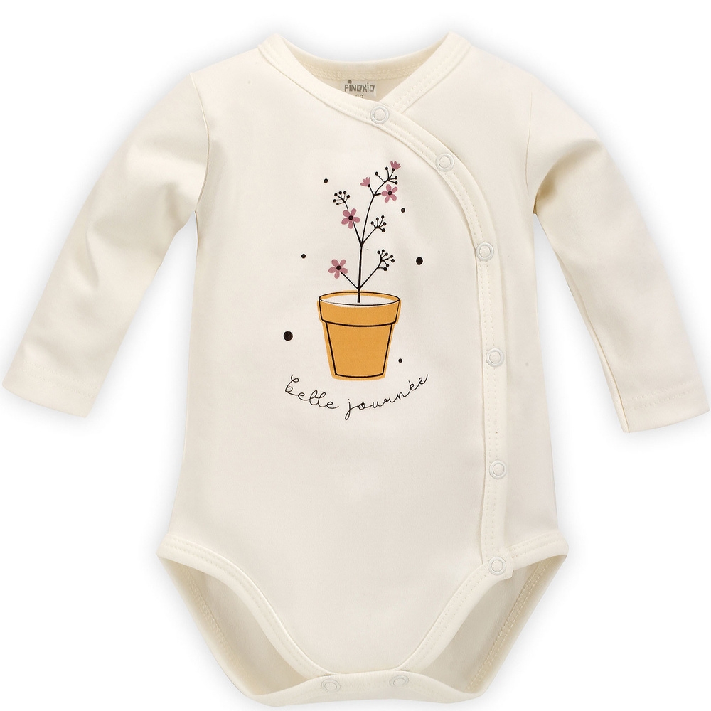 Tres bien rozpinane body pinokio - ecru