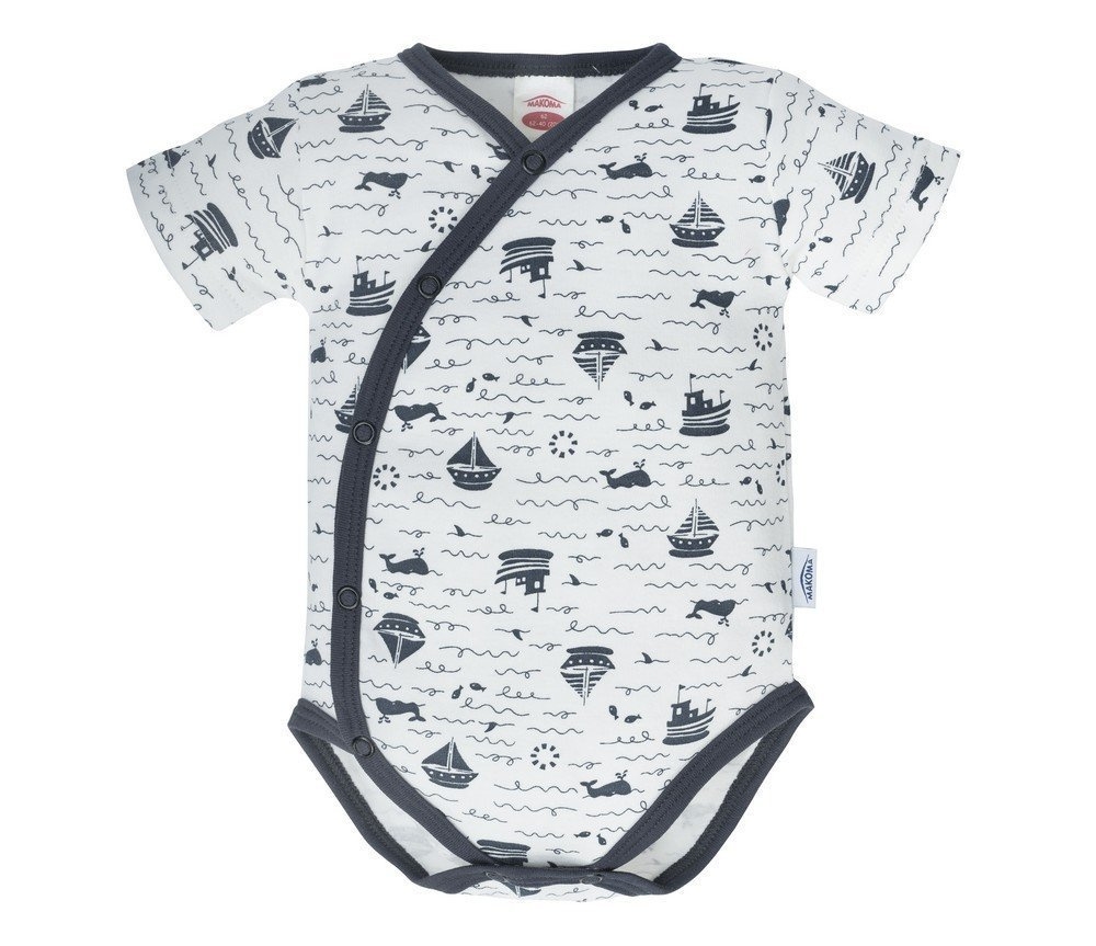 03223bkr la mer body baby z krótkim rękawem makoma druk