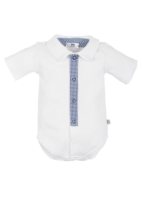045b little gentleman body koszulowe z krótkim rękawem marija - krawacik