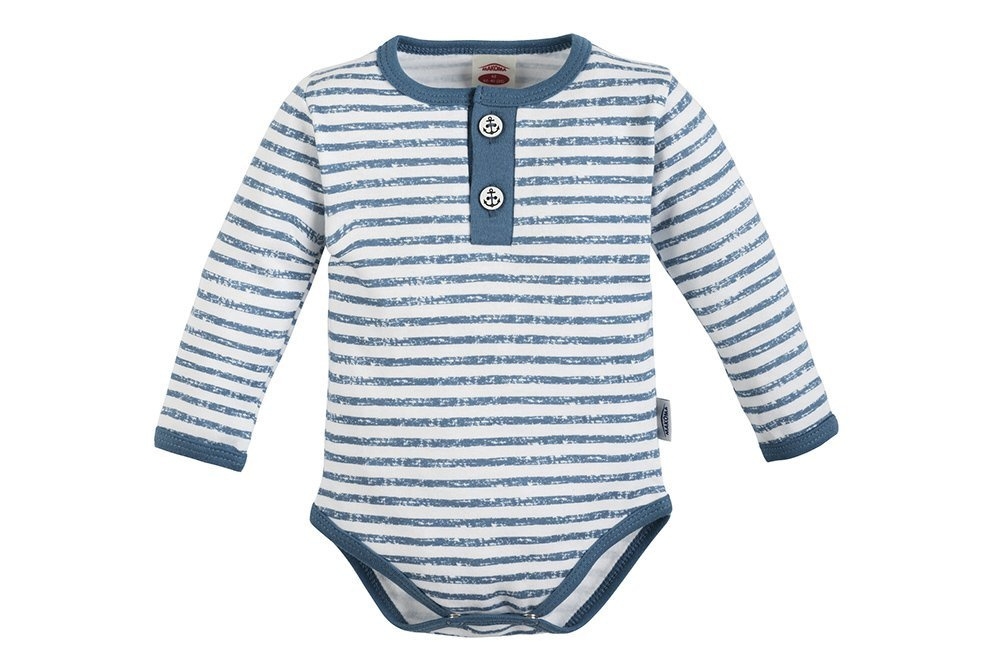 03226drpp blue sea body polo z długim rękawem makoma paski 